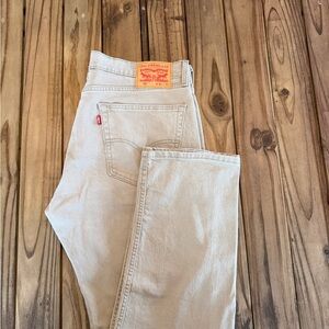 Levi's 505 Men’s 36x32 Beige/ Tan Jeans